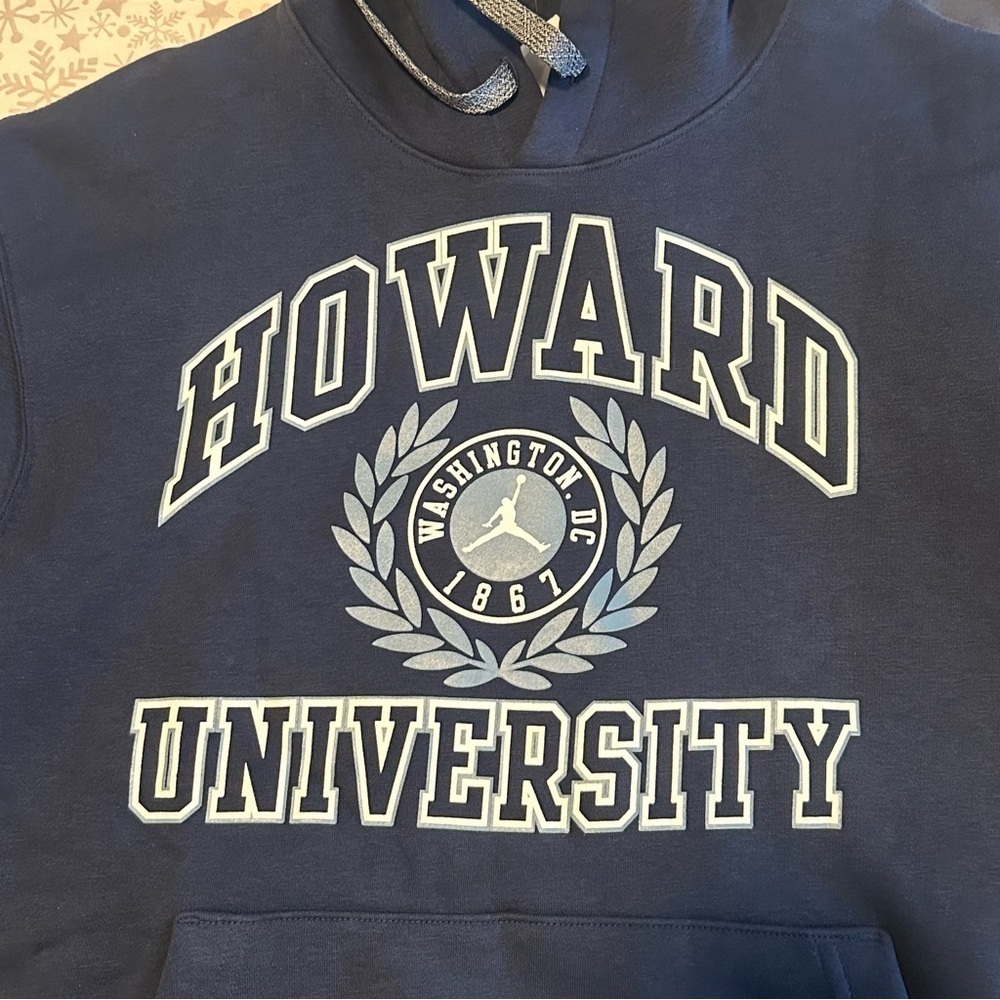 Nike Air Jordan Howard University Player Team Issued M Pullover Hoodie Sweater - Picture 8 of 14